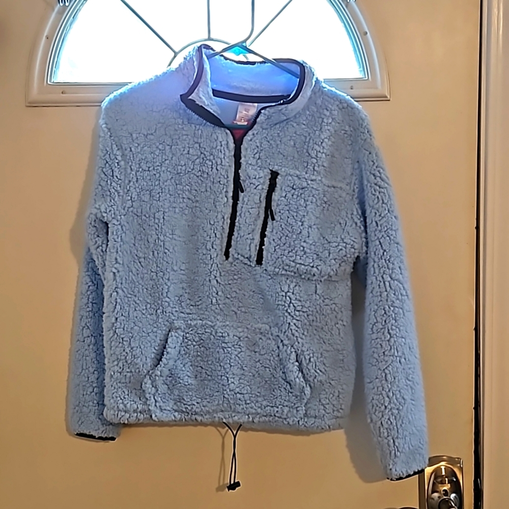Half zip soft fleece pullover